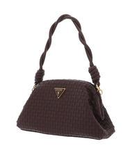 GUESS LISBET Borsa clutch intrecciata mahogany - Borse Donna - 2