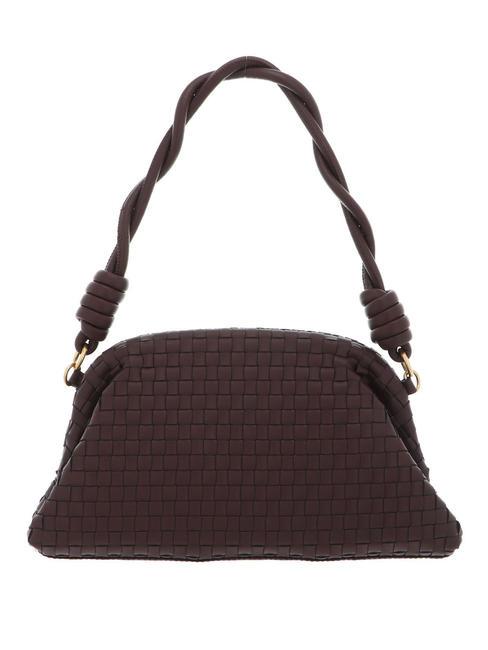 LISBET Borsa clutch intrecciata mahogany - Borse Donna