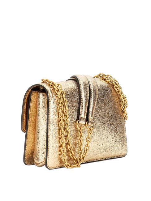 GILDED GLAMOUR Mini tracolla laminata oro - Borse Donna