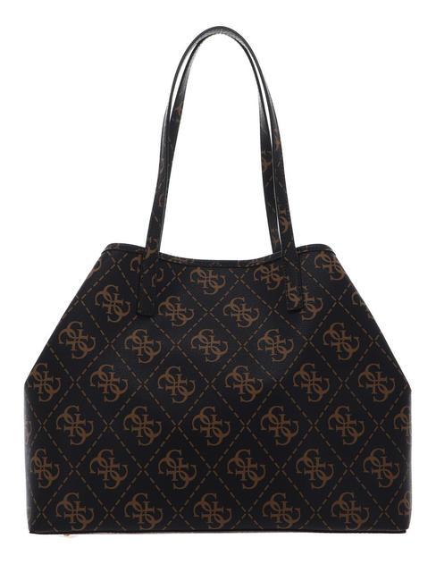 VIKKY LOGO LARGE Borsa a spalla brown - Borse Donna
