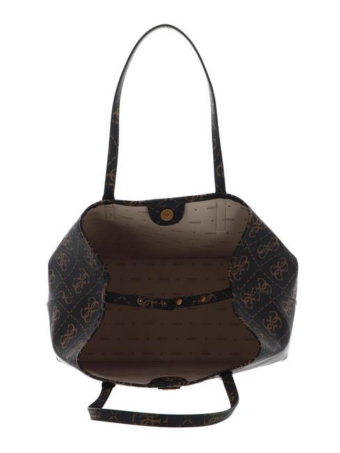 VIKKY LOGO LARGE Borsa a spalla brown - Borse Donna