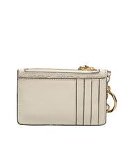 RALPH LAUREN LOGO EMBOSSED Portacarte in pelle con portachiavi vanilla6 - Portafogli Donna - 2