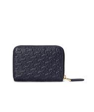 RALPH LAUREN LOGO EMBOSSED Portafoglio zip piccolo in pelle navy8 - Portafogli Donna - 3