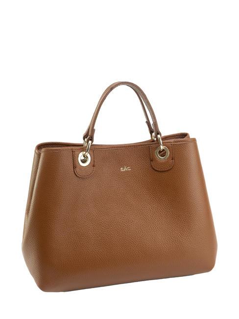 LAURA Borsa a mano, con tracolla cuoio scuro - Borse Donna