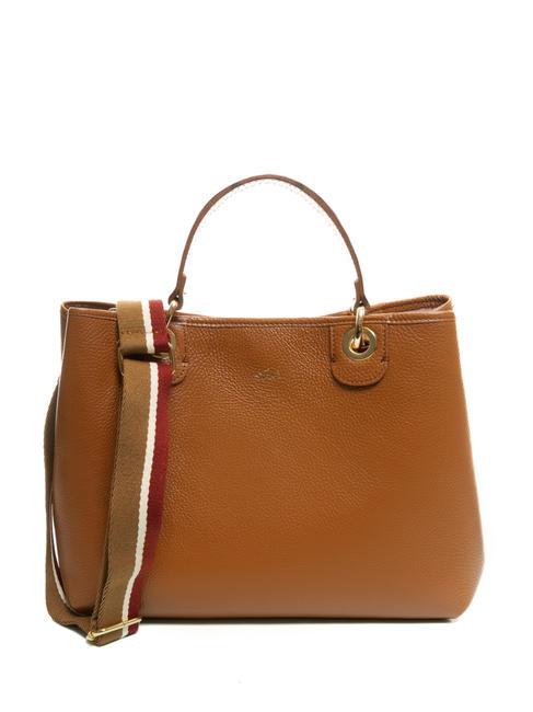 LAURA Borsa a mano, con tracolla cuoio scuro - Borse Donna