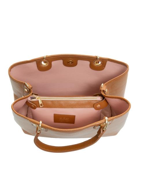 LAURA Borsa a mano, con tracolla cuoio scuro - Borse Donna