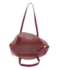 COCCINELLE GLEEN Shopping Bag in pelle garnet red - Borse Donna - 5