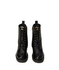 TWINSET URBAN Anfibi in pelle nero - Scarpe Donna - 3