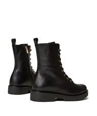 TWINSET URBAN Anfibi in pelle nero - Scarpe Donna - 4