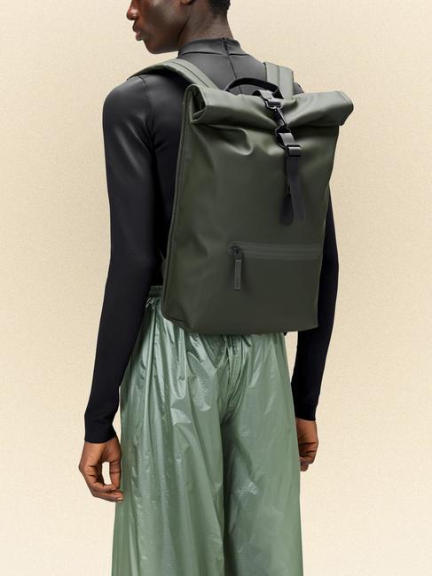 ROLLTOP RUCKSACK Zaino impermeabile grande green - Zaini Scuola & Tempo Libero