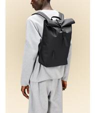 RAINS ROLLTOP RUCKSACK Zaino impermeabile grande black - Zaini Scuola & Tempo Libero - 4