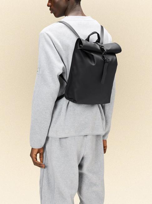 ROLLTOP RUCKSACK MINI Zaino impermeabile black - Zaini Scuola & Tempo Libero