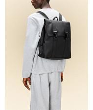 RAINS MSN BAG Zaino impermeabile citt&agrave; black - Zaini Scuola & Tempo Libero - 4
