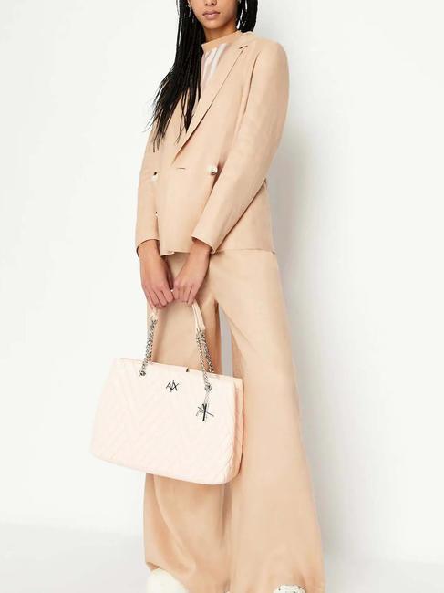 QUILTED Borsa a spalla trapuntata nude - Borse Donna