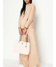ARMANI EXCHANGE QUILTED Borsa a spalla trapuntata nude - Borse Donna - 5