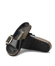 BIRKENSTOCK MADRID BIG BUCKLE Sandalo in pelle verniciata shine black - Scarpe Donna - 6