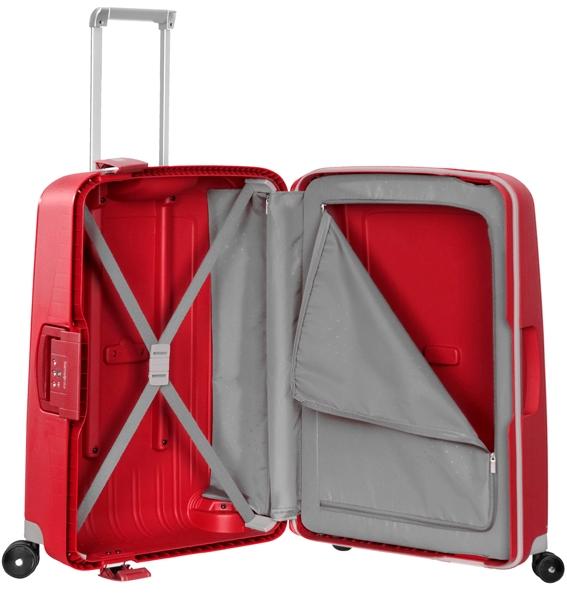 S'CURE Trolley misura media crismond red - Trolley Rigidi