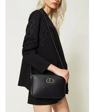 TWINSET OVAL T Camera case a tracolla nero - Borse Donna - 5