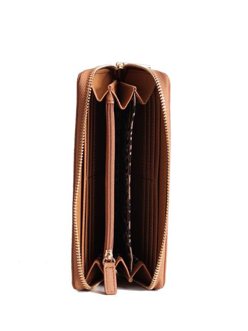 CALIWEN Portafoglio grande zip around bronze caramel - Portafogli Donna