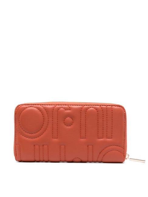 MANHATTAN Portafoglio grande zip around red tea - Portafogli Donna