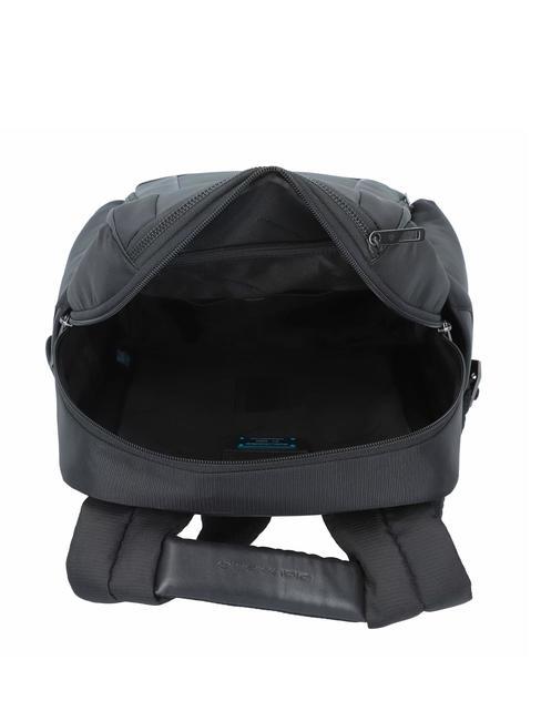 WALLABY Zaino in pelle e tessuto, porta pc 14", ok Ryanair Nero - Zaini da lavoro porta PC