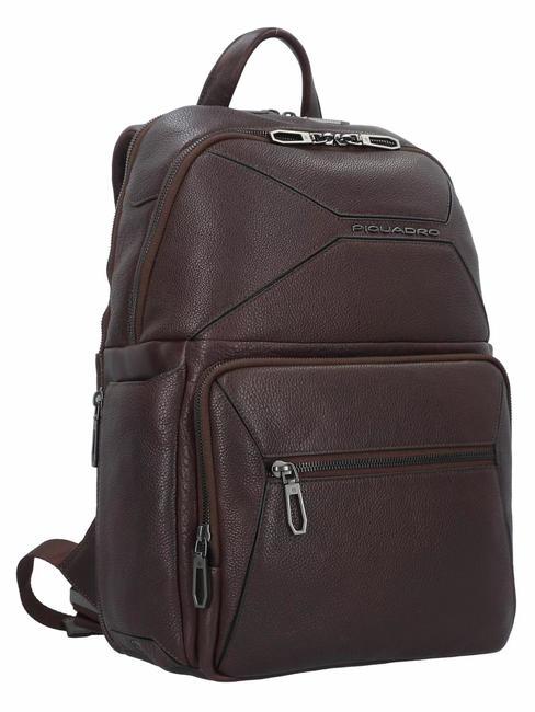 RHINO Zaino in pelle porta pc 14" MORO - Zaini da lavoro porta PC