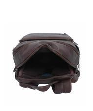 PIQUADRO RHINO Zaino in pelle porta pc 14" MORO - Zaini da lavoro porta PC - 5