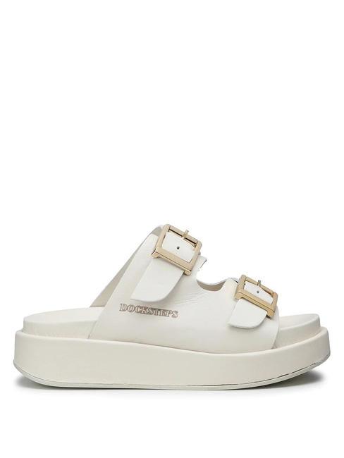 CATALINA Sandalo alto in pelle white - Scarpe Donna