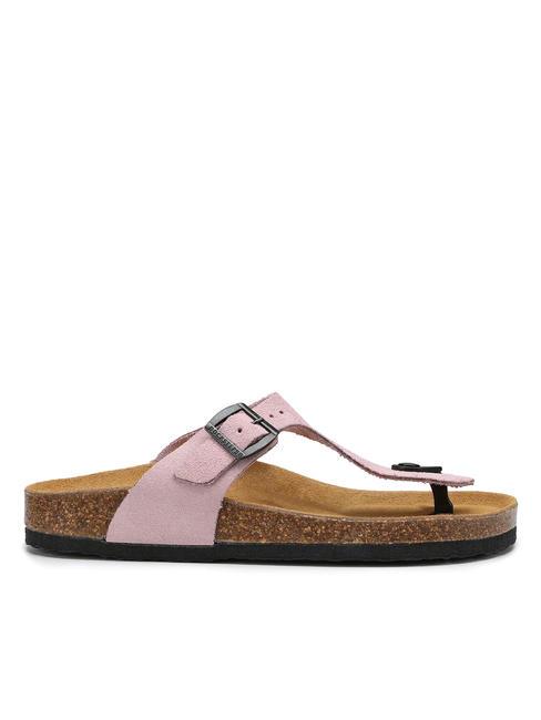VEGA  Sandalo infradito in suede pink - Scarpe Donna