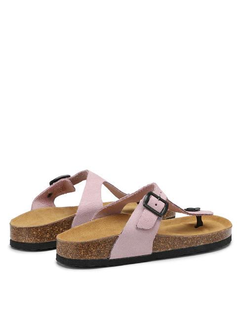 VEGA  Sandalo infradito in suede pink - Scarpe Donna