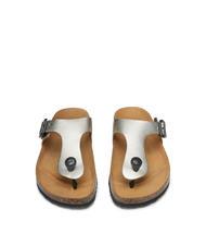 DOCKSTEPS VEGA 2290 Sandalo infradito in pelle laminata platinum - Scarpe Donna - 3