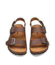 DOCKSTEPS VEGA 2288 Sandalo francescano in pelle dark brown - Scarpe Uomo - 3