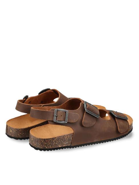 VEGA 2288 Sandalo francescano in pelle dark brown - Scarpe Uomo