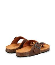DOCKSTEPS VEGA 2284 Sandalo infradito in pelle con fibbia dark brown - Scarpe Uomo - 4