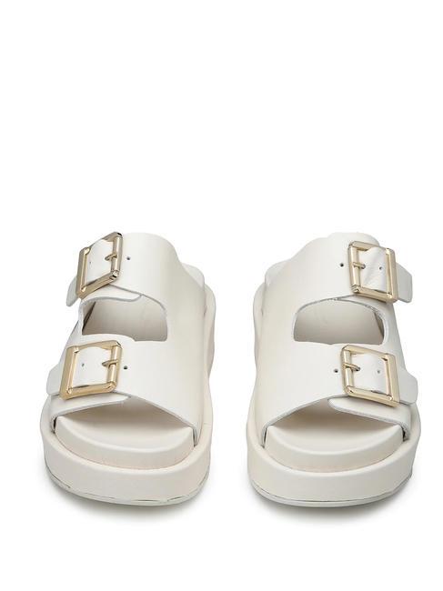 CATALINA Sandalo alto in pelle white - Scarpe Donna
