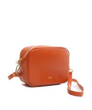 LESAC LUCIA Borsa pelle dollaro doppia tracolla  papaya - Borse Donna - 6