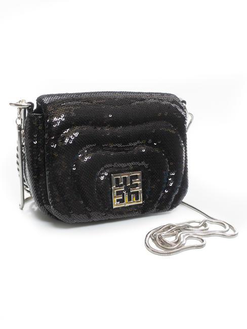 PAOLA SEQUIN Micro Bag a tracolla black - Borse Donna