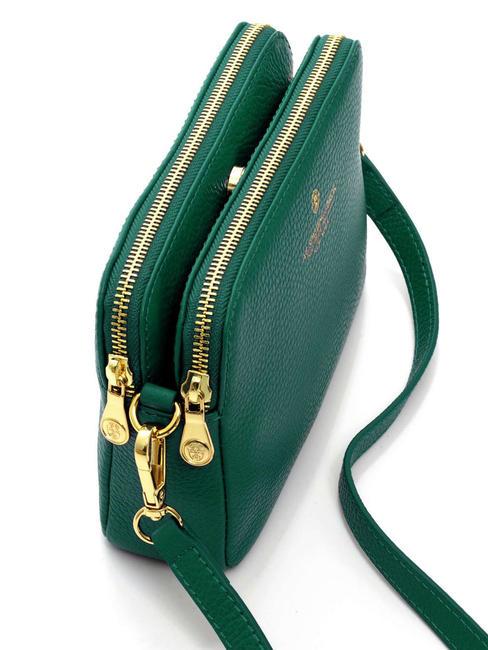 TIFFANY KATE Borsa mini in pelle a tracolla verde scuro - Borse Donna