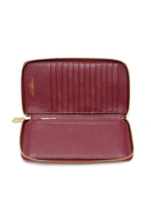 TIFFANY Portafoglio in pelle grande zip around rosso - Portafogli Donna