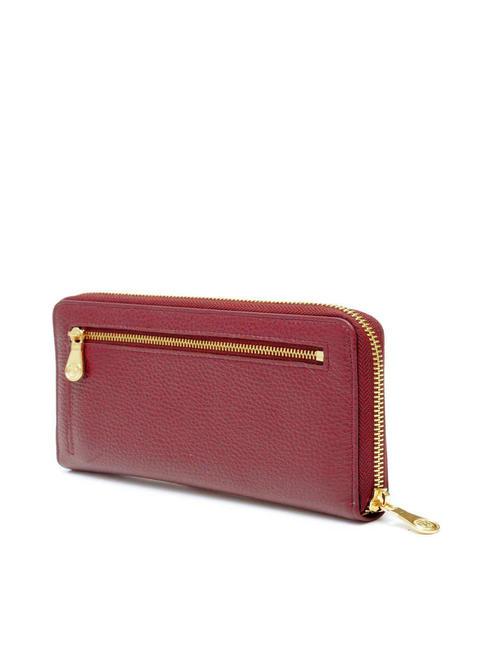TIFFANY Portafoglio in pelle grande zip around rosso - Portafogli Donna