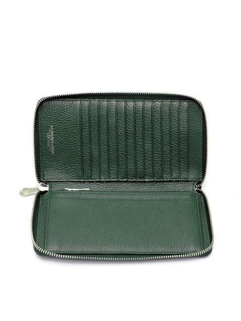TIFFANY Portafoglio in pelle grande zip around verde scuro - Portafogli Donna