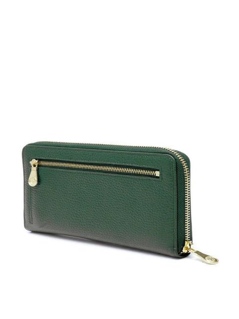TIFFANY Portafoglio in pelle grande zip around verde scuro - Portafogli Donna