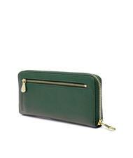 SPALDING TIFFANY Portafoglio in pelle grande zip around verde scuro - Portafogli Donna - 3