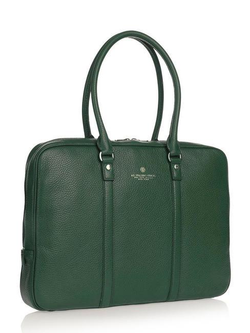TIFFANY Cartella in pelle porta pc 15" verde scuro - Cartelle Lavoro