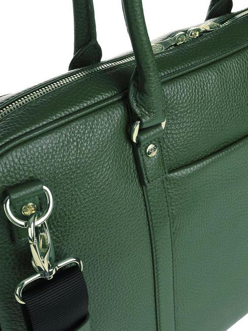 TIFFANY Cartella in pelle porta pc 15" verde scuro - Cartelle Lavoro