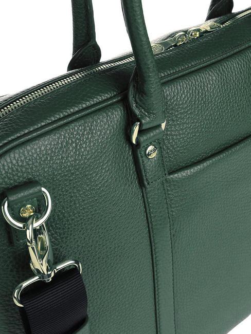 TIFFANY Cartella in pelle porta pc 15" verde scuro - Cartelle Lavoro