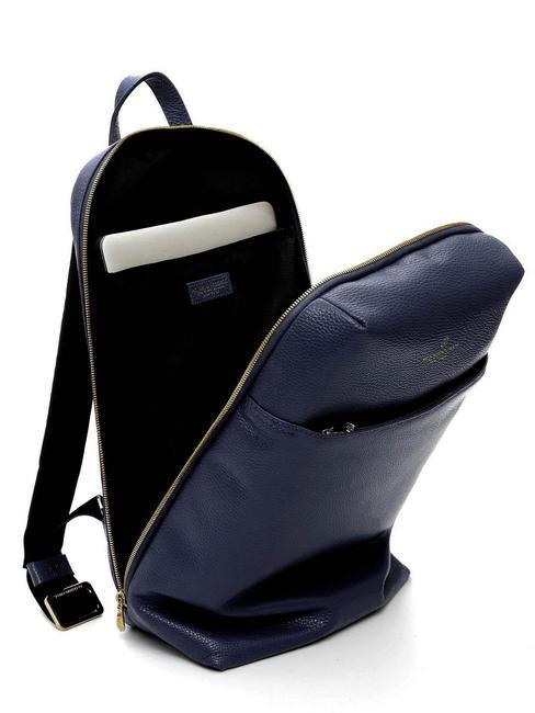 TIFFANY JANE Zaino in pelle porta pc 15.6" blu - Zaini da lavoro porta PC