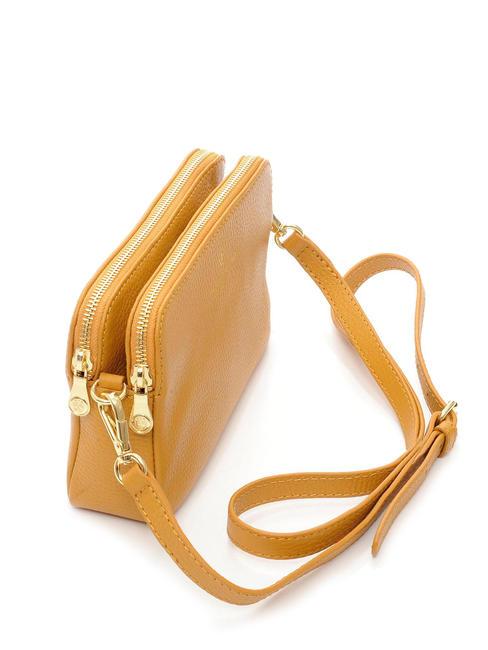 TIFFANY KATE Borsa mini in pelle a tracolla senape - Borse Donna