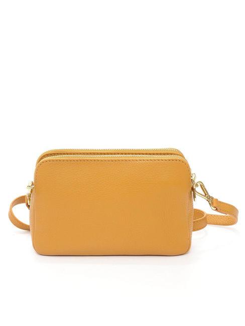 TIFFANY KATE Borsa mini in pelle a tracolla senape - Borse Donna