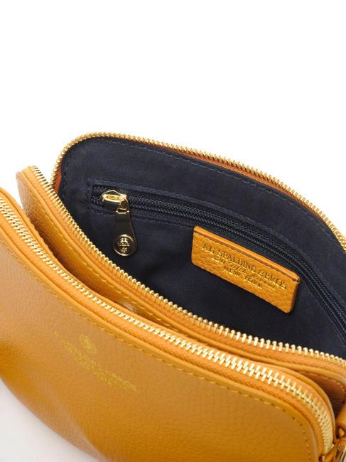 TIFFANY KATE Borsa mini in pelle a tracolla senape - Borse Donna